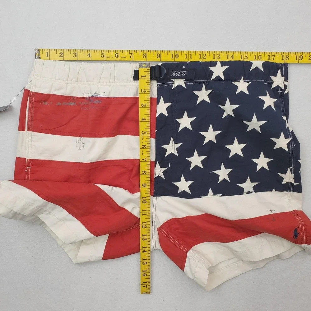 Polo Ralph Lauren Shorts Mens‎ XL American Flag Stars Stripes USA Patriotic